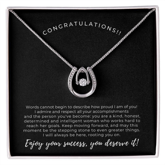 Congratulations! Enjoy your success, Lucky Necklace, BB