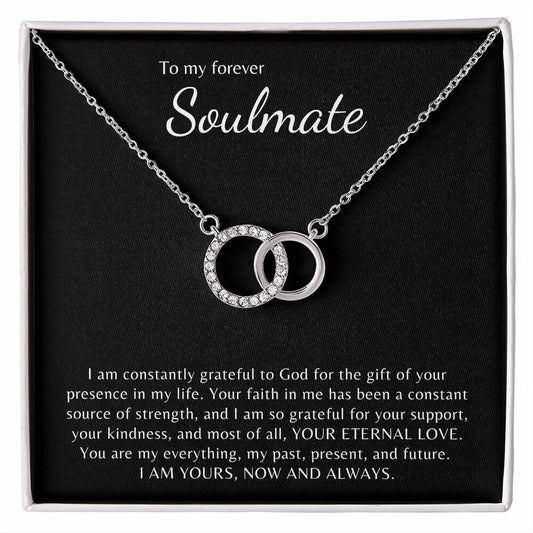 To my forever Soulmate I am grateful to God, Perfect Pair necklace, BB